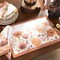 Threadmade Home Autumn Blooms Napkins, Set of 4, Multicolor - 17"W x 17"L